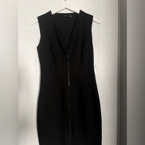 Bodycon dress with sexy full length zipper